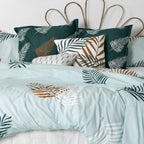 Foliage Mint Duvet Cover - Multicolour