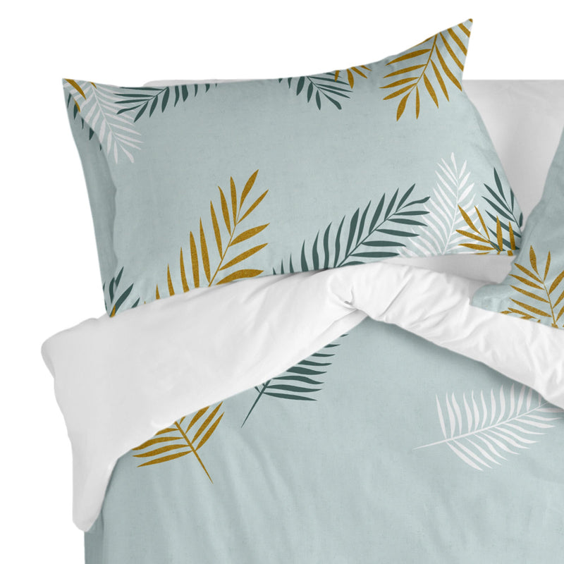 Taie D'Oreiller Foliage Mint - Multicolore
