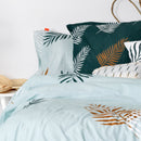 Taie D'Oreiller Foliage Mint - Multicolore