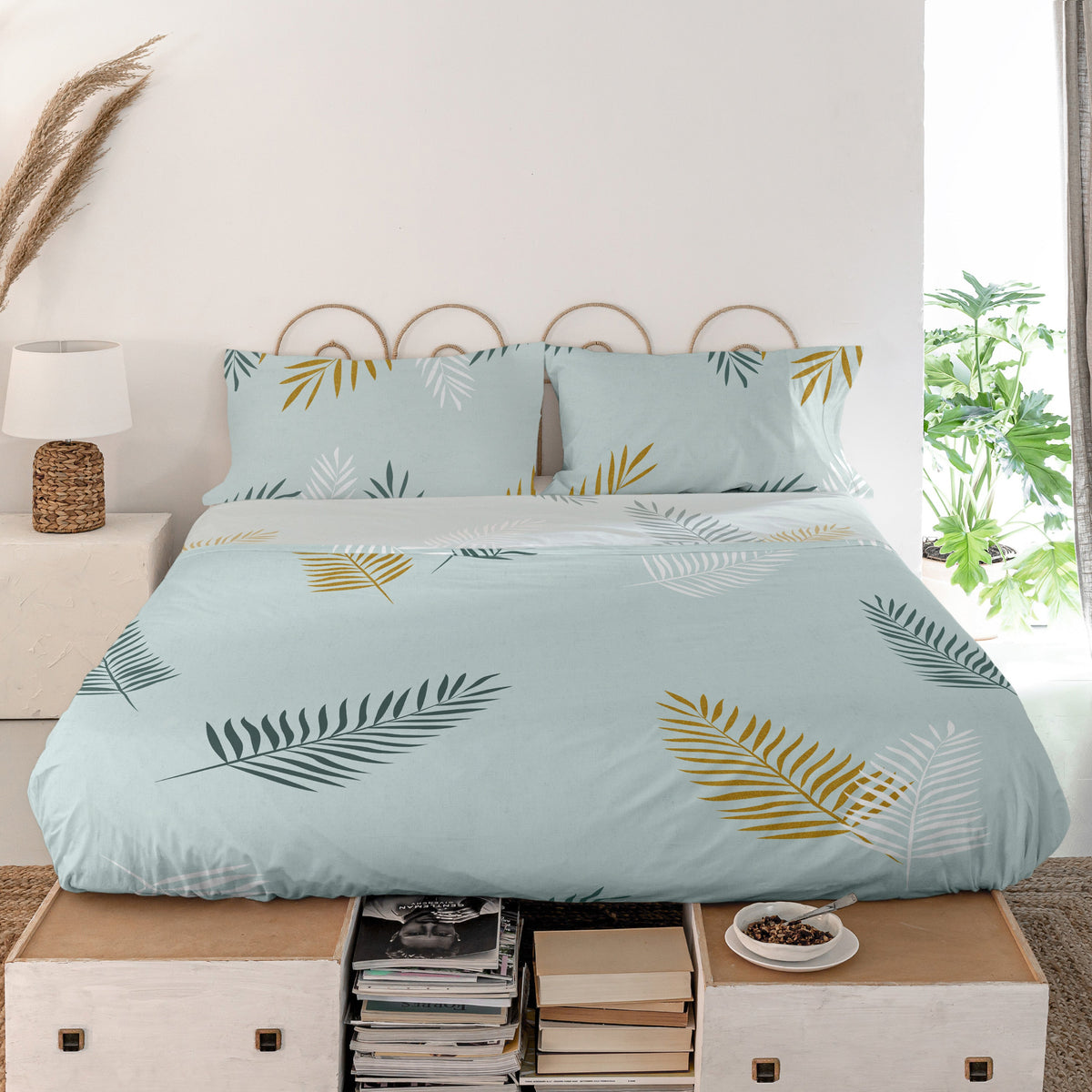 Foliage Mint Flat Sheet