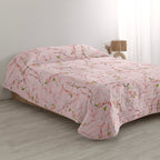 Copriletto Chinoiserie Rosa - Multicolore