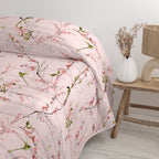 Copriletto Chinoiserie Rosa - Multicolore