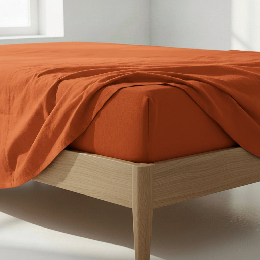 Basic Fitted Sheet - Terracotta