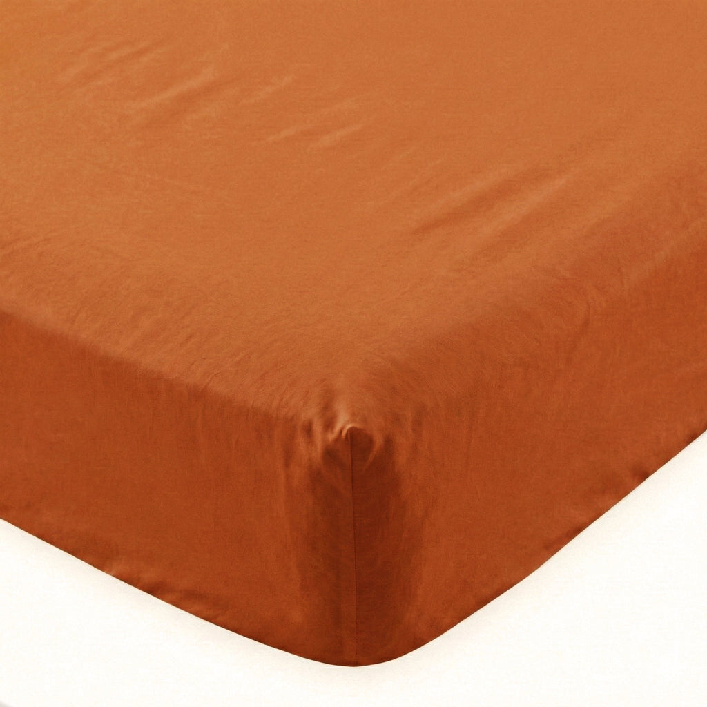 Basic Fitted Sheet - Terracotta
