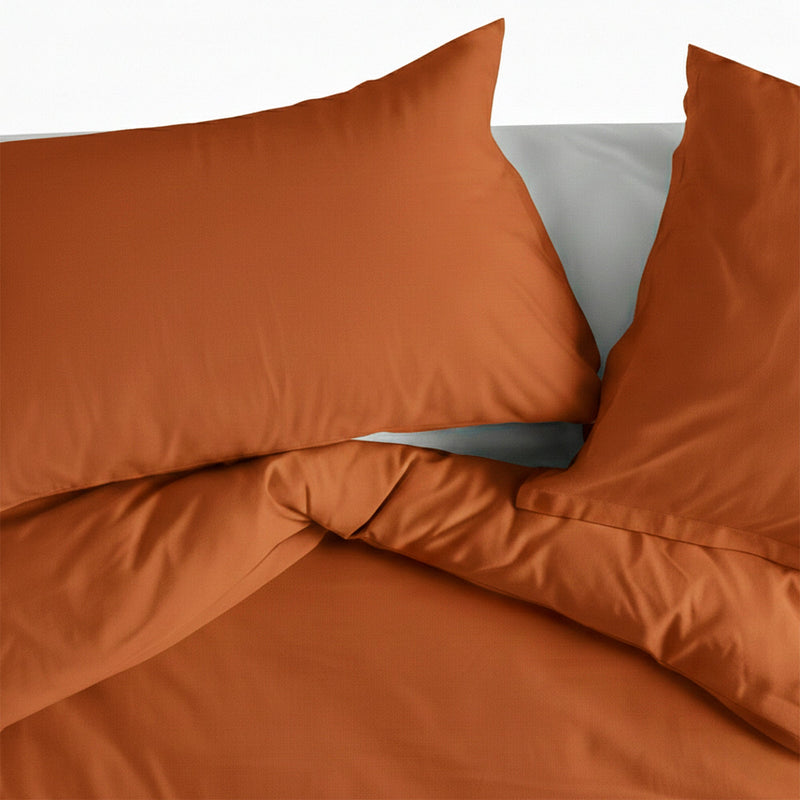 Taie D'Oreiller Basic - Terre Cuite