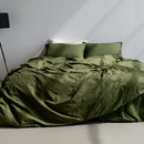 Housse De Couette Basic - Olive Verte