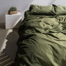 Basic Duvet Cover - Olive Green