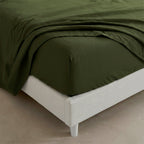 Fitted Sheet Basic - Olive Green