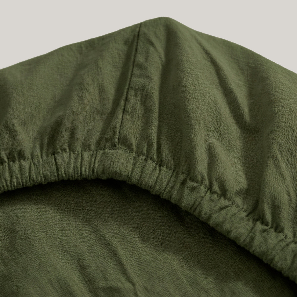 Fitted Sheet Basic - Olive Green