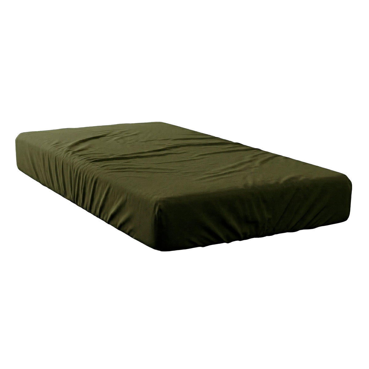 Fitted Sheet Basic - Olive Green