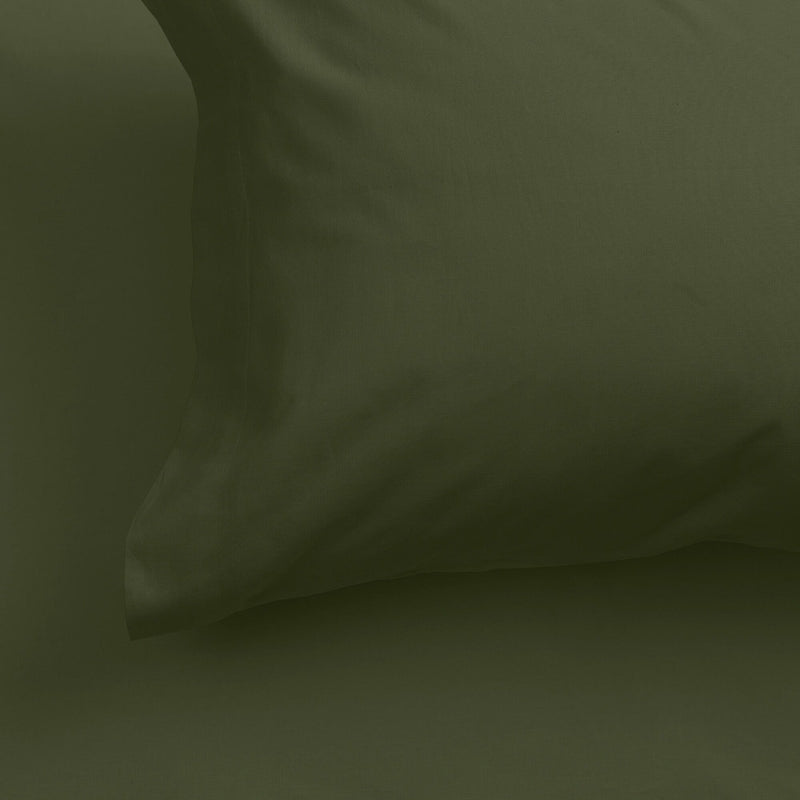 Basic Pillowcase - Olive Green