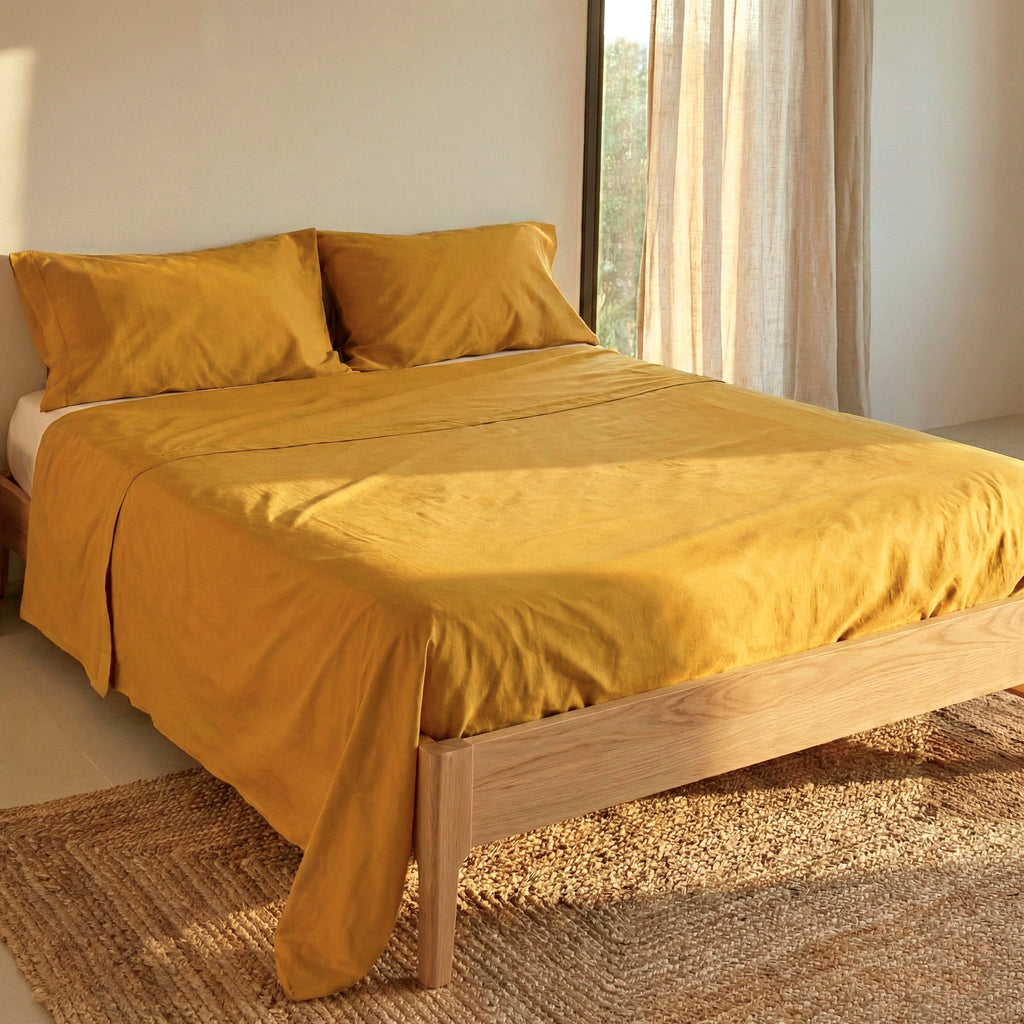 Basic Mustard Flat Sheet
