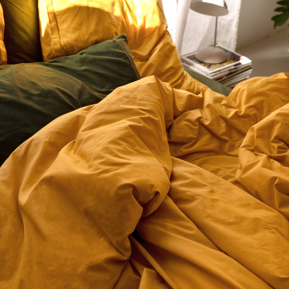 Basic Duvet Cover - Mustard