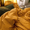 Housse De Couette Basic - Moutarde