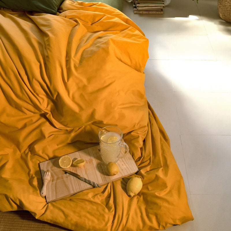 Housse De Couette Basic - Moutarde