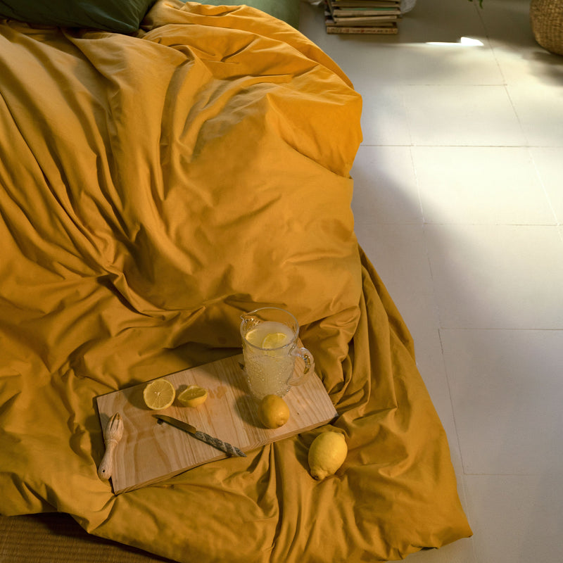 Housse De Couette Basic - Moutarde