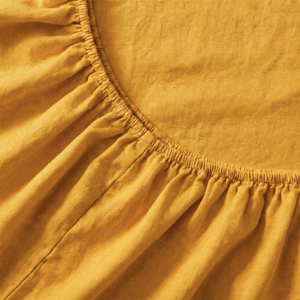 Fitted Sheet Basic - Mustard