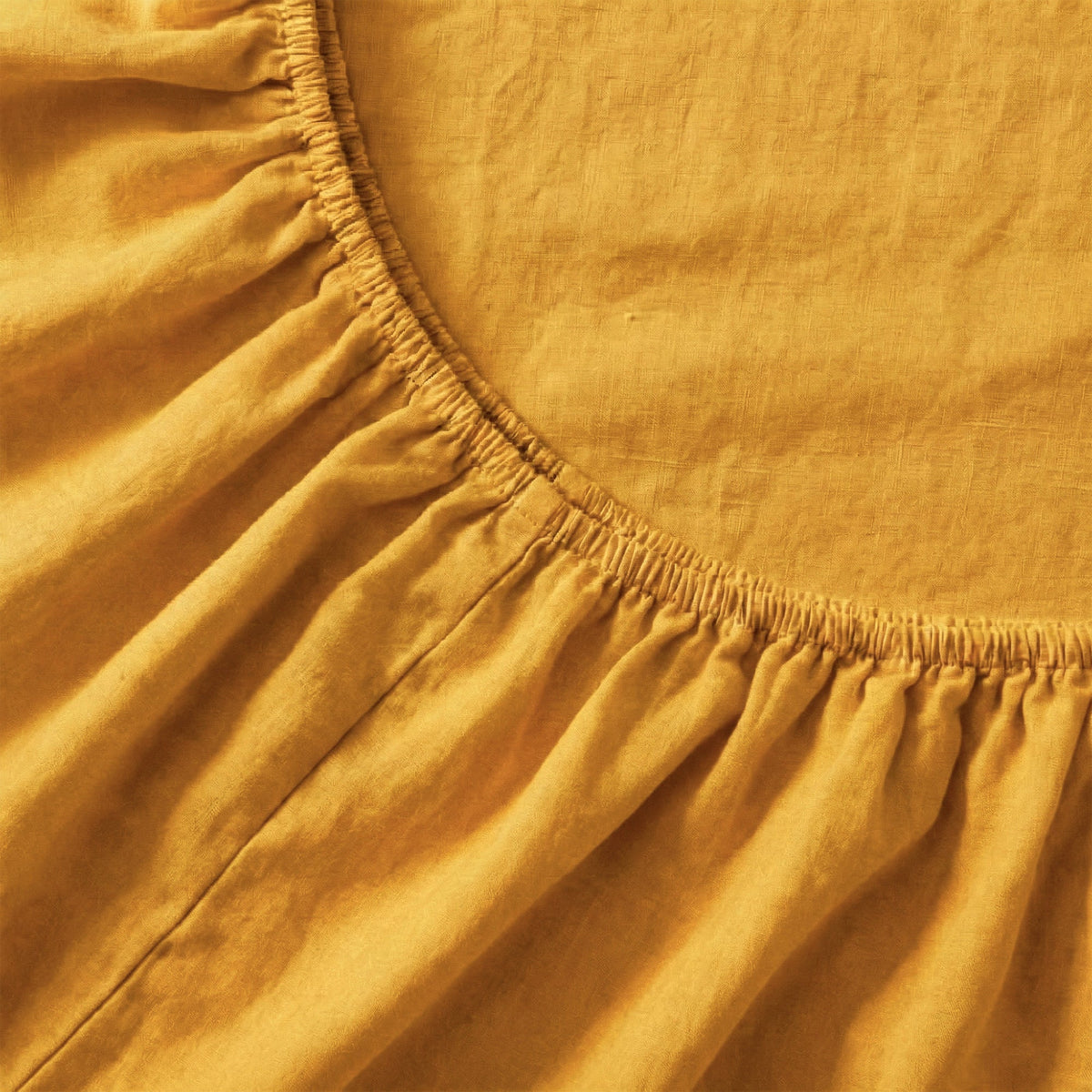 Fitted Sheet Basic - Mustard