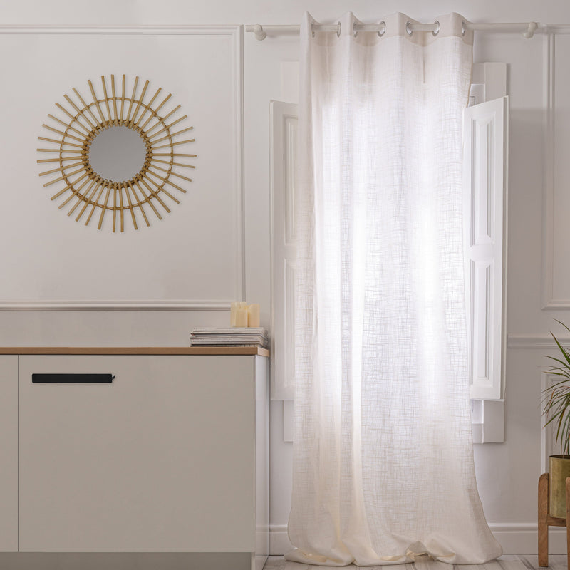 Rideau Lin Basic - Blanc