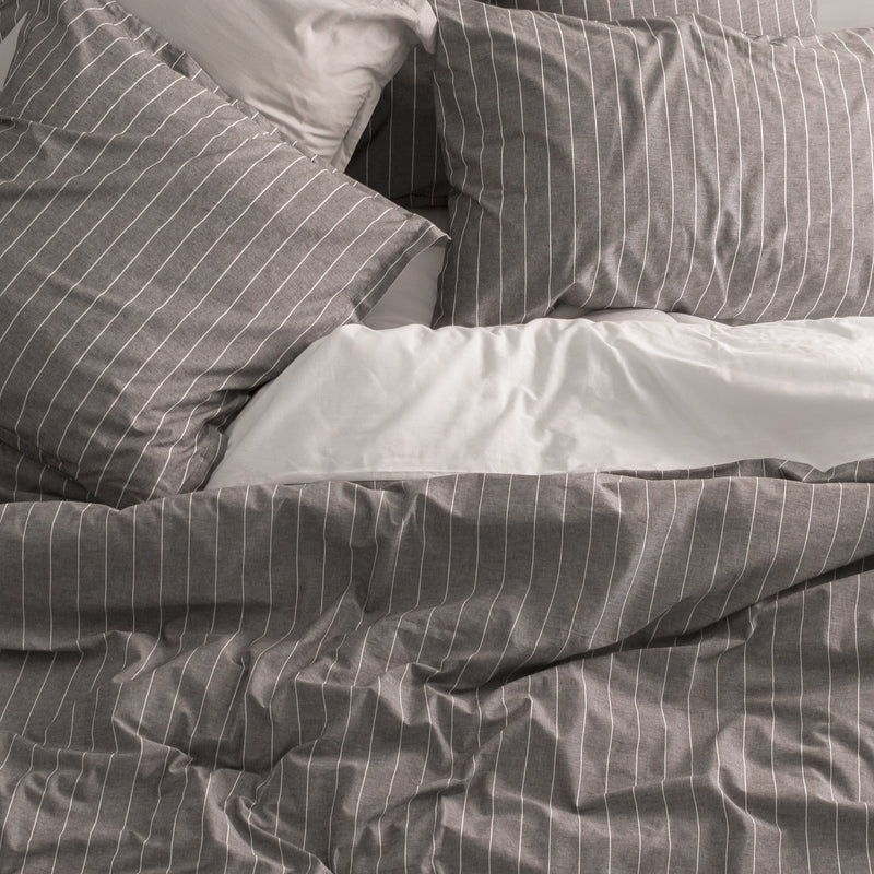 Housse De Couette Oxford - Gris