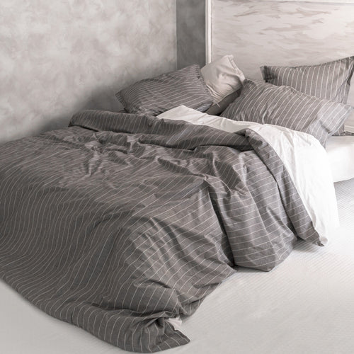 Housse De Couette Oxford - Gris