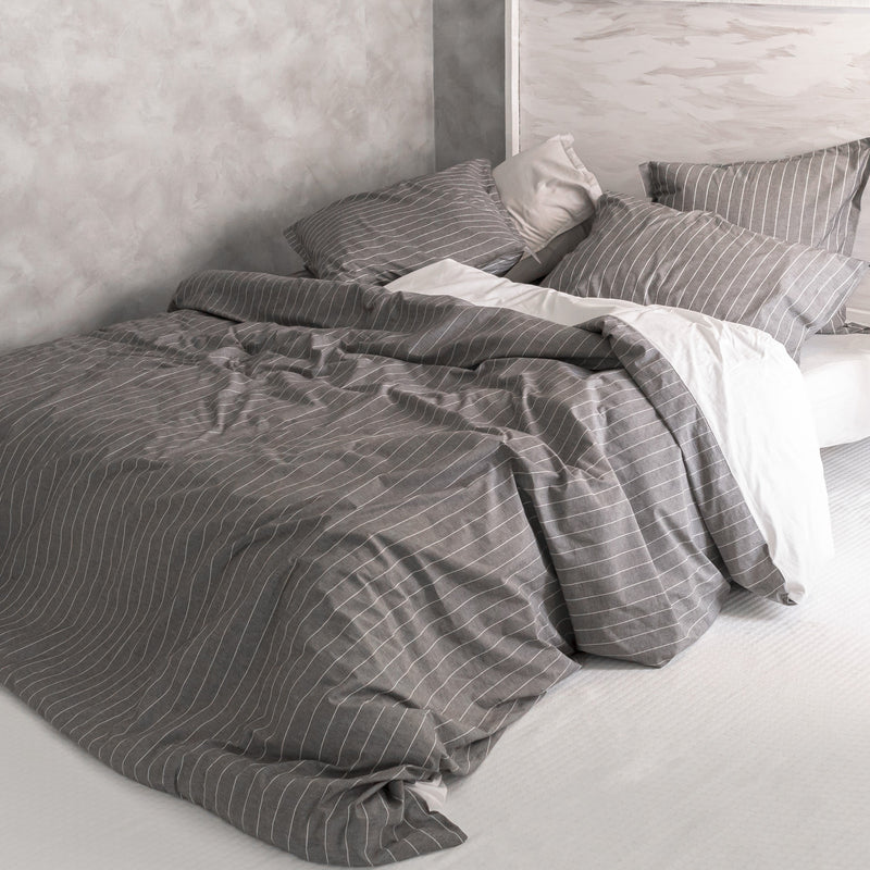 Housse De Couette Oxford - Gris