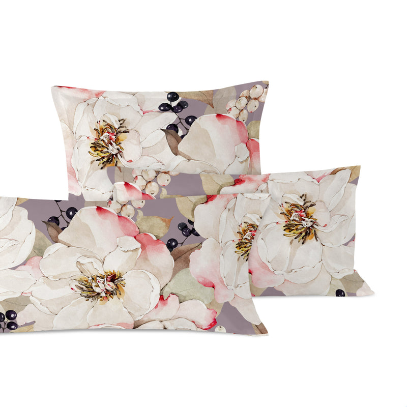 White peonies Funda de almohada