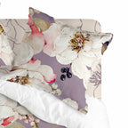 White Peonies Pillowcase - Multicoloured