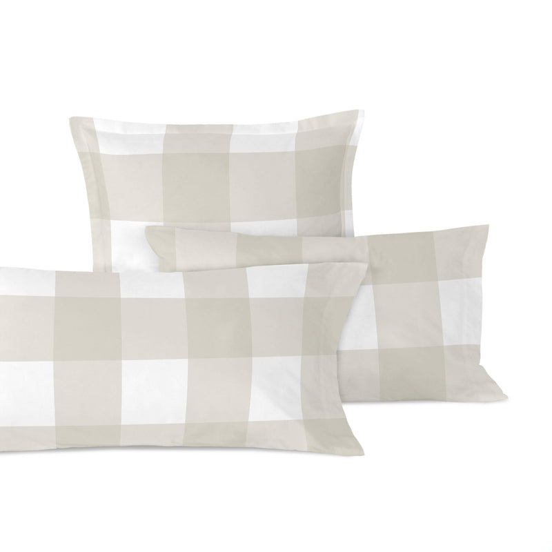 Taie D'Oreiller Gingham - Beige