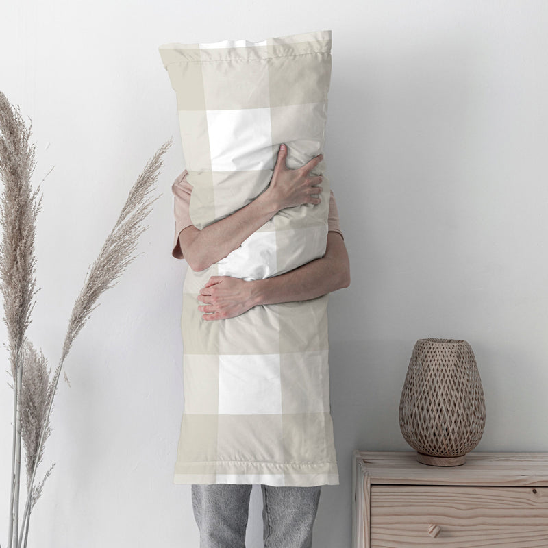 Taie D'Oreiller Gingham - Beige