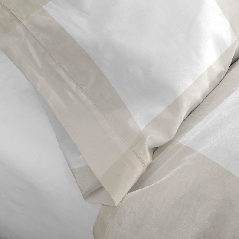 Taie D'Oreiller Gingham - Beige