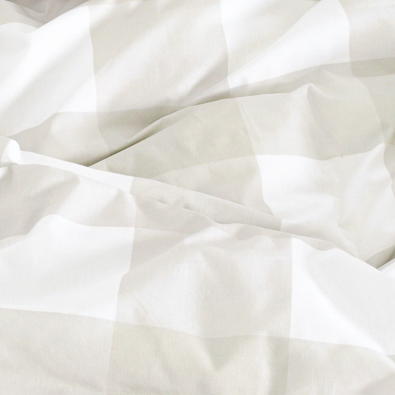 Taie D'Oreiller Gingham - Beige