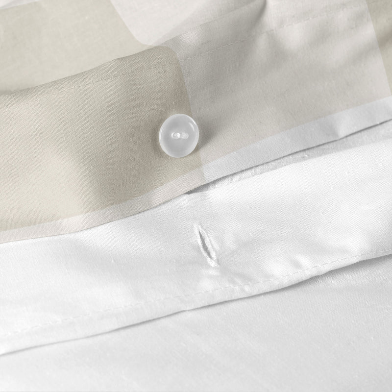Housse De Couette Gingham - Beige