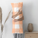 Taie D'Oreiller Gingham - Pêche