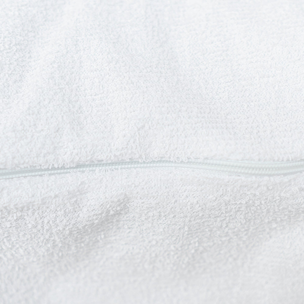 Waterproof Cotton Terry Pillow Protector - White