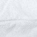 Protector de almohada impermeable de felpa de algodón - Blanco