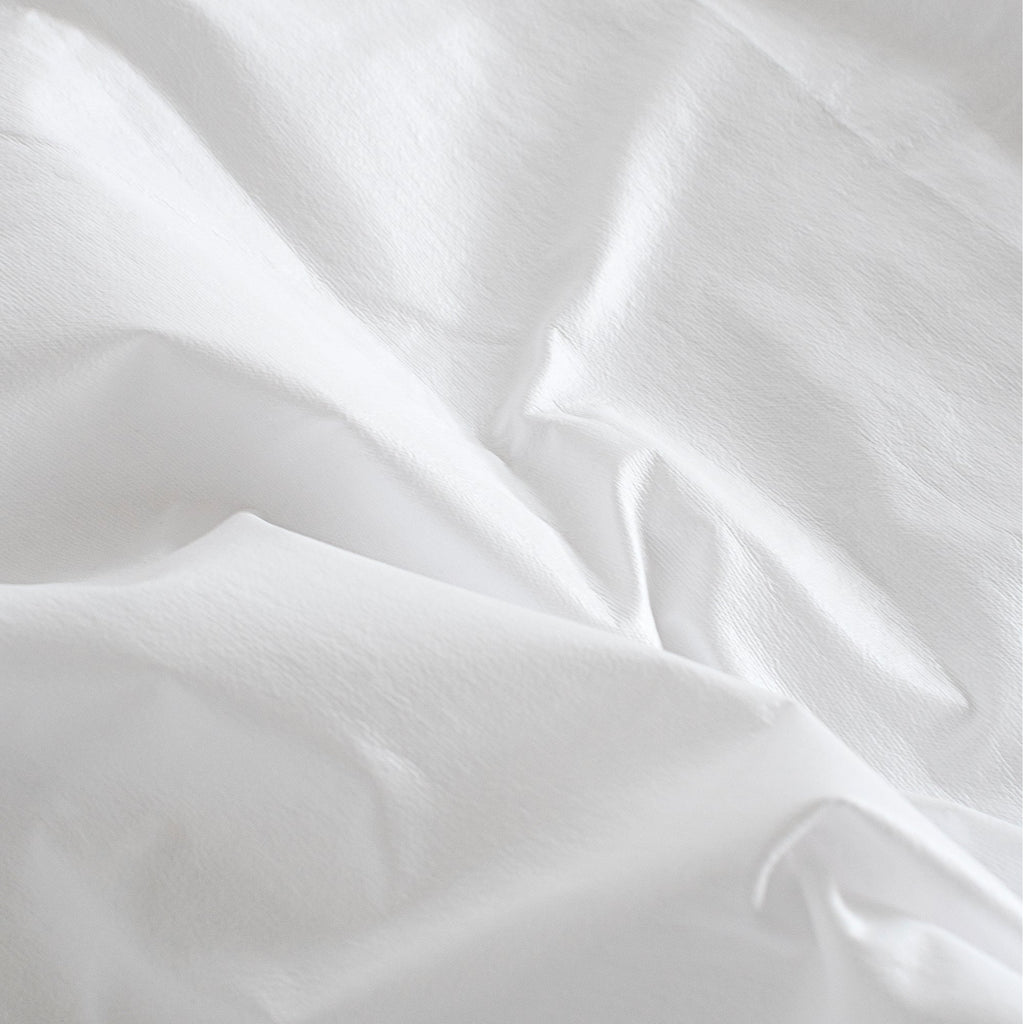 Waterproof Cotton Terry Pillow Protector - White