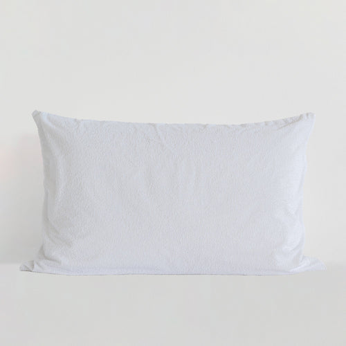 Protège-Oreiller Imperméable Éponge Coton - Blanc