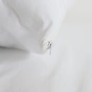 Waterproof Cotton Jersey Pillow Protector - White