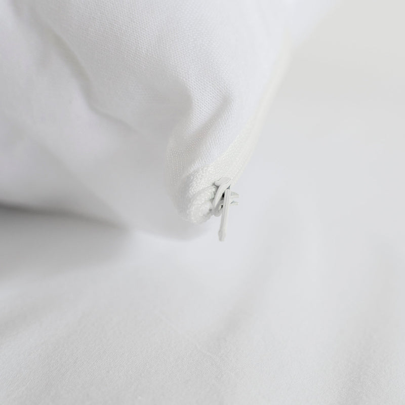 Waterproof Cotton Jersey Pillow Protector - White