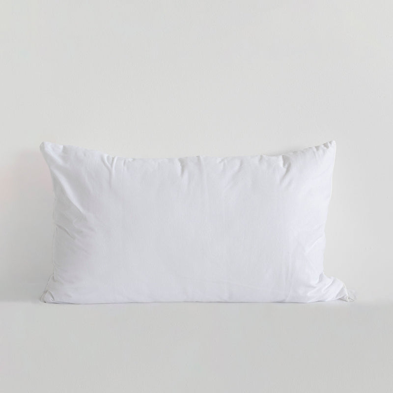 Waterproof Cotton Jersey Pillow Protector - White