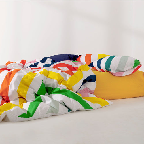 Housse De Couette Happy Stripes - Multicolore