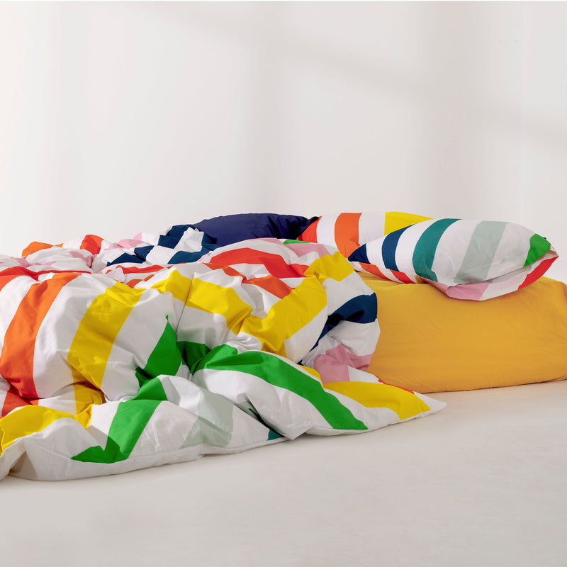 Housse De Couette Happy Stripes - Multicolore