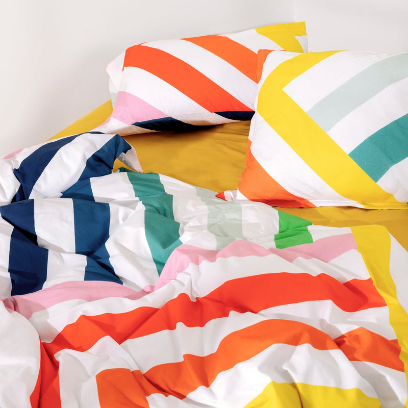 Housse De Couette Happy Stripes - Multicolore