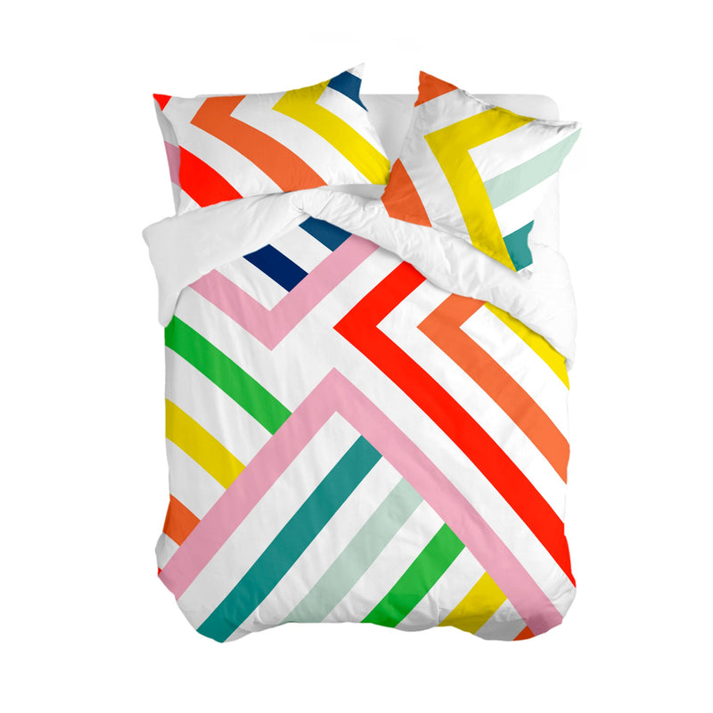 Housse De Couette Happy Stripes - Multicolore
