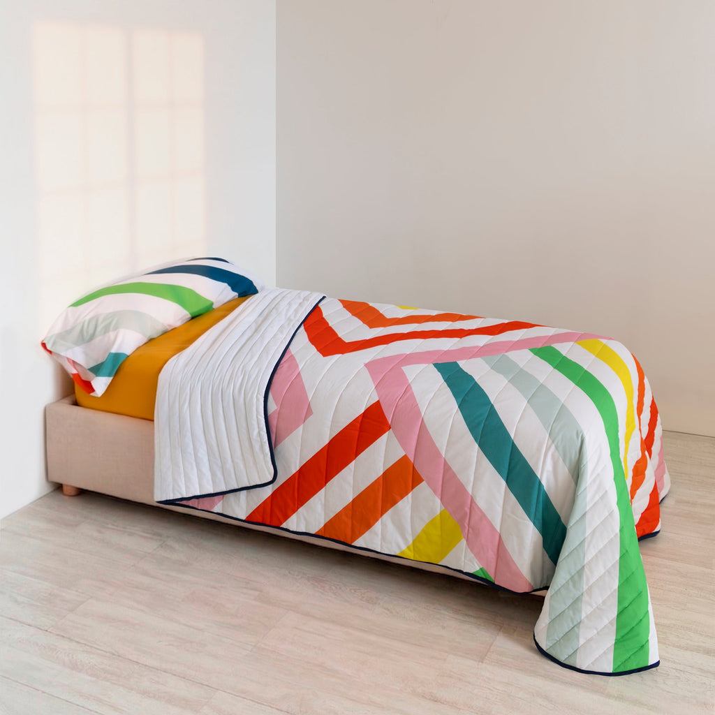 Happy Stripes Bedspread - Multicolour