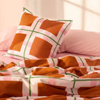 Retro Arty Pillowcase - Multicoloured