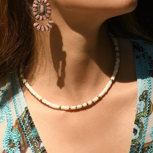 Collier White Opal