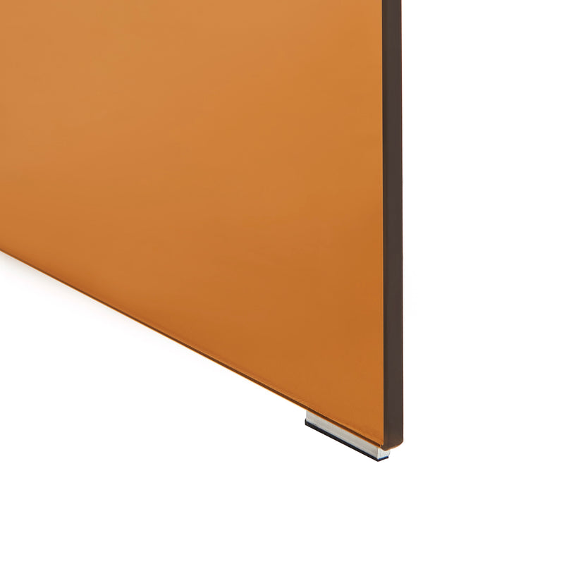 Table De Chevet Ginza - Verre Trempé Ambré