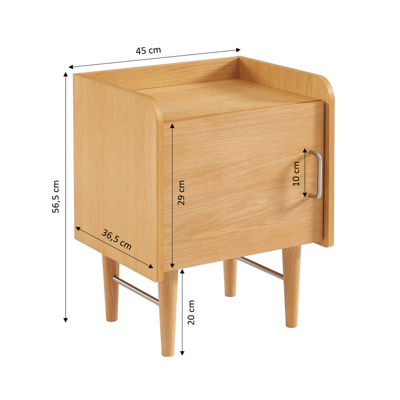 Table De Chevet Twiggy - Placage Chêne